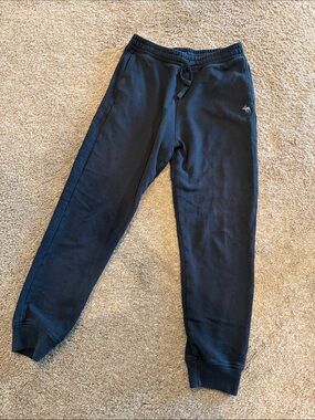 Abercrombie & Fitch Black Kids Jogger Sweatpants with Drawstring